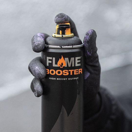 Flame Paint Flame Acrylic Spray Paint with Matt Effect Black 500ml
