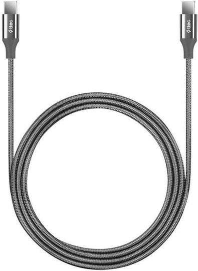 Ttec Alumi Type-c Cable 1.5 M 100w Grey