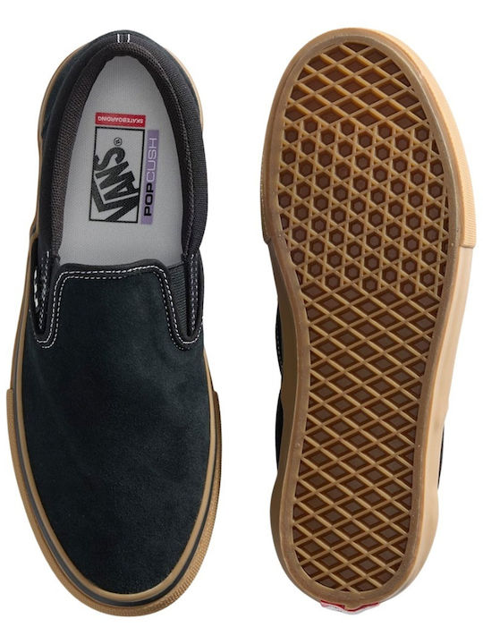 Skate Ανδρικά Slip-On Μαύρα