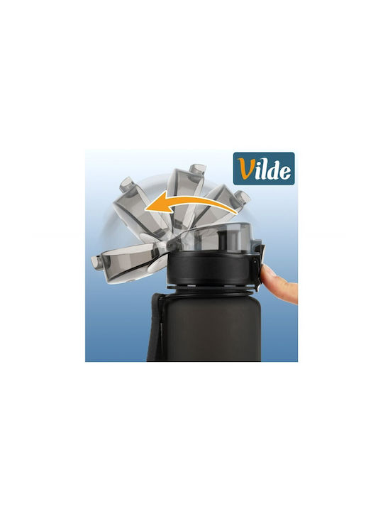 Vilde Vilde Wasserflasche 650ml Schwarzes
