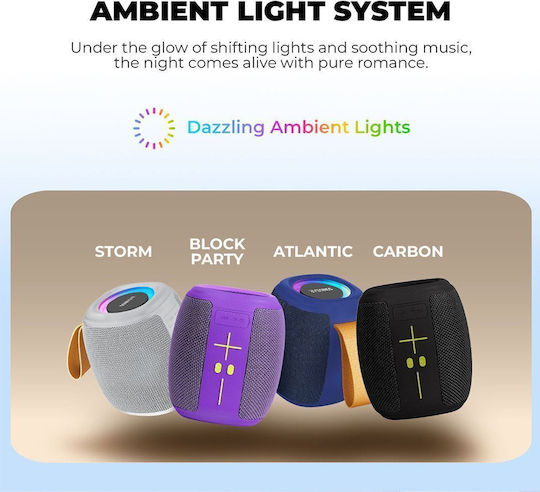 Sonic Gear SONICGO! 5 Ηχείο Bluetooth με Ραδιόφωνο και Διάρκεια Μπαταρίας έως 6 ώρες Carbon