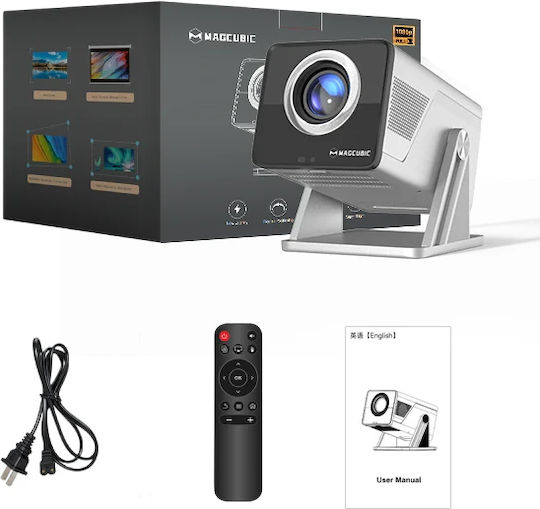 Magcubic Мини Проектор LCD Full HD Лампа LED с Wi-Fi и Вградени Говорители