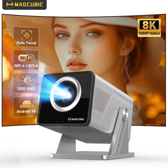 Magcubic Мини Проектор LCD Full HD Лампа LED с Wi-Fi и Вградени Говорители