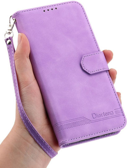 Dierfeng Θήκη Πορτοφόλι Purple Oppo Reno15 5g