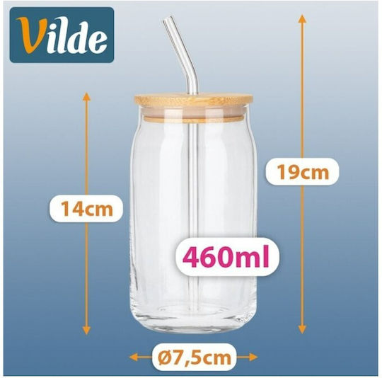 Vilde Vilde Glas Tasse Mit Deckel 460ml 2 Stück