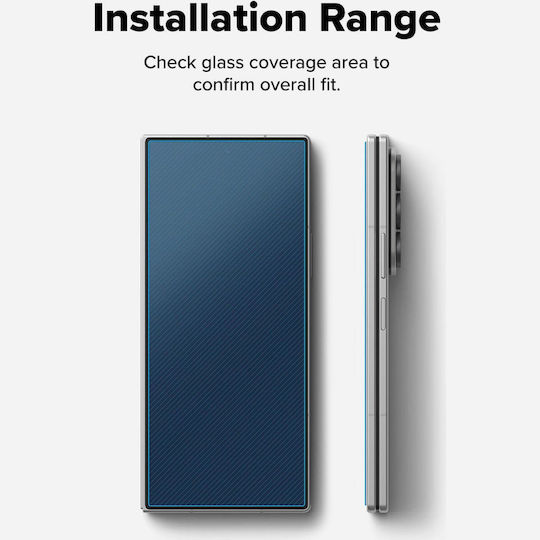 Tempered Glass Samsung Galaxy Z Fold8 Ultra Ringke Easy Slide Anti-Scratch Screen Protection Glass for Outer Screen 2 Pieces Clear 8800328819337