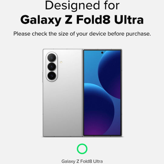 Tempered Glass Samsung Galaxy Z Fold8 Ultra Ringke Easy Slide Anti-Scratch Screen Protection Glass for Outer Screen 2 Pieces Clear 8800328819337
