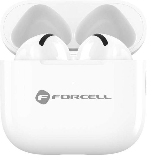 Căști Bluetooth Handsfree In-ear cu Husă de Încărcare Albe