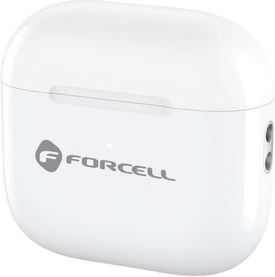 Căști Bluetooth Handsfree In-ear cu Husă de Încărcare Albe