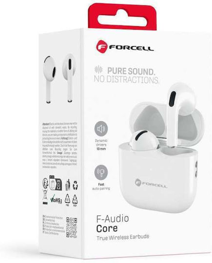 Căști Bluetooth Handsfree In-ear cu Husă de Încărcare Albe