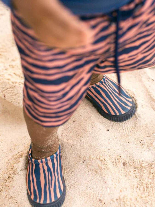 Blue Zebra Kids Beach Shoes Blue