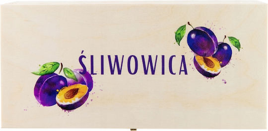 Κουτι Slivovica + Διακοσμητικο Μπουκαλι Slivovica Ξύλινο Κουτί