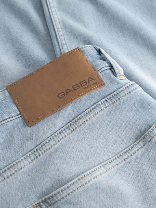 Alex Ανδρικό Παντελόνι Τζιν Cropped Ελαστικό Relaxed Tapered Fit Μπλε