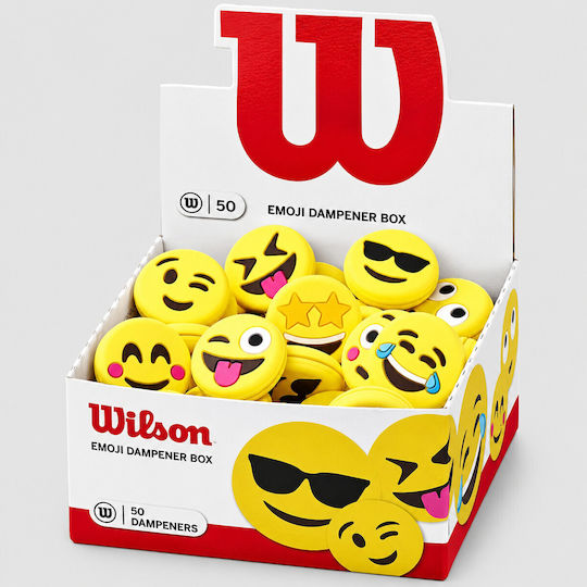 Wilson Emoji Dampeners WR8404901 Tennis-Schwingungsdämpfer 50Stück