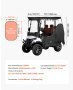 Vevor Golf Cart Abdeckhaube 420d Wasserdicht 2+2 Sitzplätze