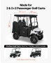 Vevor Golf Cart Abdeckhaube 420d Wasserdicht 2+2 Sitzplätze