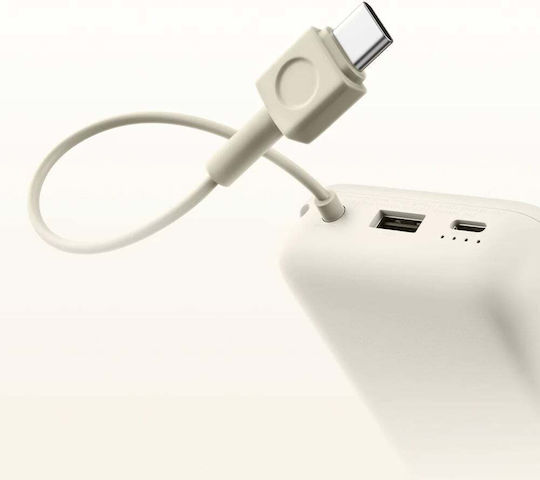 Xiaomi Integrated Cable Power Bank 20000mAh 33W Mit USB-A Und USB-C Anschluss Power Delivery / Quick Charge Beige