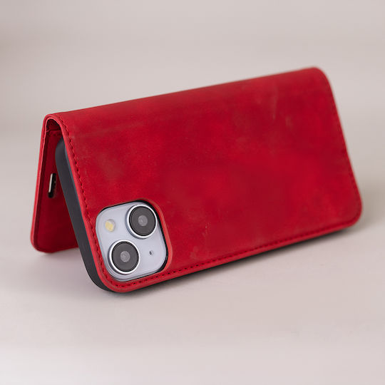 Smart Book Synthetic Leather / Silicone Red (Redmi Note 15 Pro+ / Poco M8 Pro)