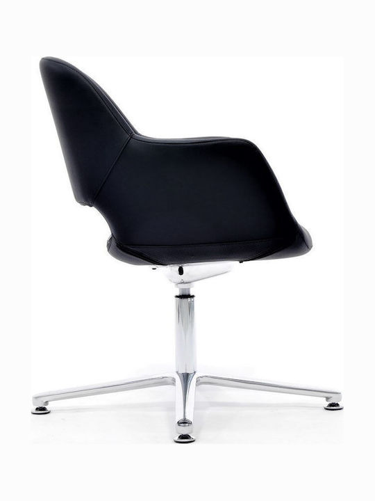 Besucherstuhl UNO-X-Schwarz in Schwarzem Farbe