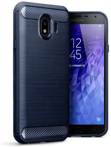 Terrapin Carbon Fibre Back Cover Plastic Albastru (Galaxy J4)