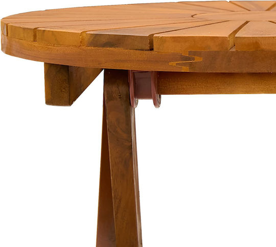 Bistro Rotund Pliabil Natural 45x45cm