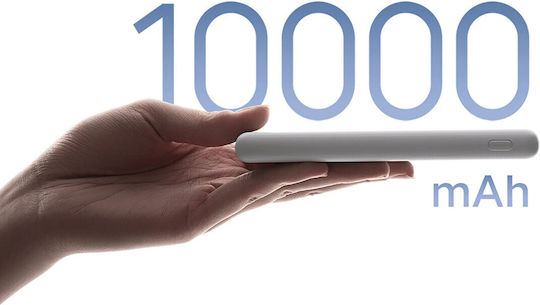 Xiaomi Lite Baterie Externă 10000mAh 22.5W cu 2 Porturi USB-A și Port USB-C Power Delivery / Încărcare Rapidă Albă