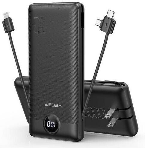Veger W1170 Power Bank 10000mAh 22.5W με Θύρα USB-A και Θύρα USB-C Power Delivery / Quick Charge Λευκό