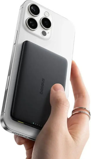 Baseus PicoGo AM41 MagSafe Qi2 Power Bank 5000mAh 20W mit USB-C Power Delivery Schwarz