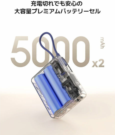 Xiaomi Power Bank 10000mAh 33W με Θύρα USB-A και Θύρα USB-C Power Delivery / Quick Charge Μπλε