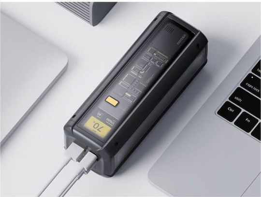 Xiaomi HyperCharge P03MI Baterie Externă 25000mAh 212W cu Port USB-A și 2 Porturi USB-C Power Delivery / Încărcare Rapidă Transparentă