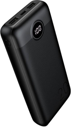Veger L20S Външна батерия 20000mAh 20W с 2 USB-A порта и USB-C порт Power Delivery / Quick Charge Бяла