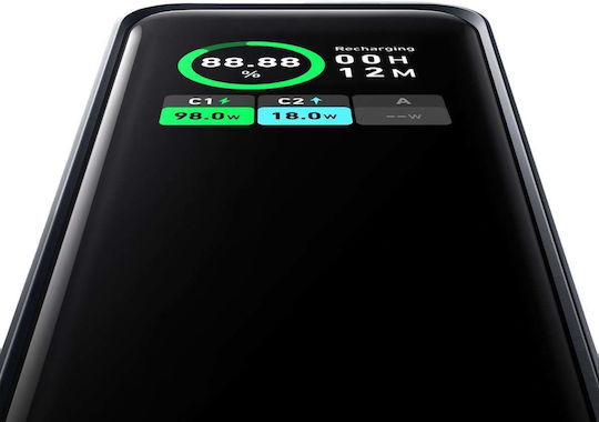 Anker 735 Prime Baterie Externă 20000mAh 200W cu Port USB-A și 2 Porturi USB-C Power Delivery Argintiu