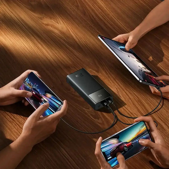 Baseus EnerFill FP41 Baterie Externă 30000mAh 22.5W cu 2 Porturi USB-A și Port USB-C Power Delivery / Încărcare Rapidă Negru