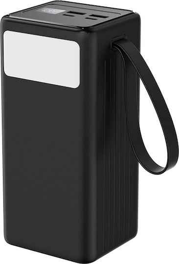 Platinet Външна Батерия 50000mAh 20W с 2 USB-A Изходни Порта и USB-C Изходен Порт Power Delivery / Бързо Зареждане Черна