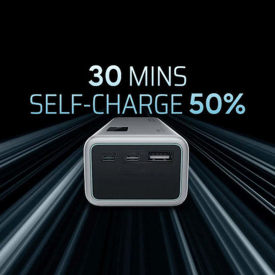 Cuktech P+Series No. 15 Power Bank 20000mAh 150W με Θύρα USB-A Power Delivery / Quick Charge Γκρι