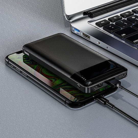 Hoco J72 Power Bank 10000mAh 10W cu 2 Porturi USB-A și Port USB-C Negru