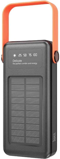 Hoco Ηλιακό Power Bank 30000mAh Μαύρο