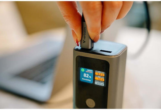 Verbatim Charge 'n' Go Power Bank 27000mAh 140W mit 2 USB-C Ausgangsanschlüsse Power Delivery Quick Charge PPS Grau