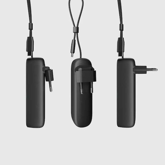 SBS Hybrid Power Bank 5000mAh 20W με Θύρα USB-C Power Delivery Μαύρο