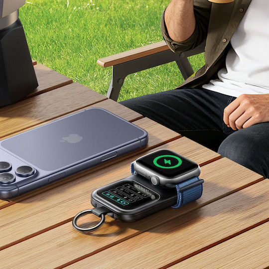 Joyroom JR-W19 Power Bank 5000mAh 5W με Θύρα USB-A και Θύρα USB-C Μαύρο