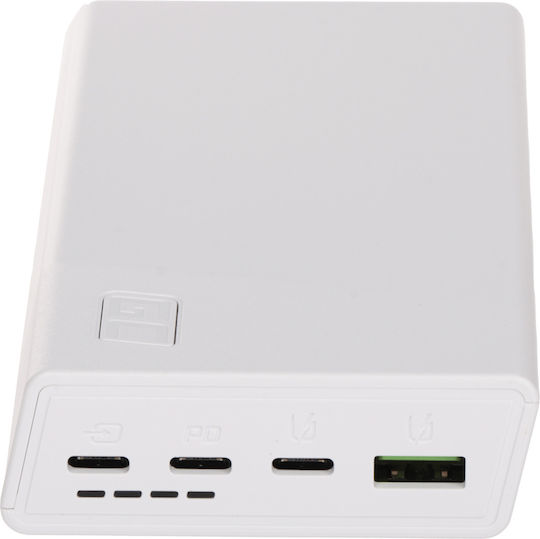 Green Cell PowerPlay20s 20000mAh 22.5W με Θύρα USB-A και 3 Θύρες USB-C Power Delivery / Quick Charge Λευκό