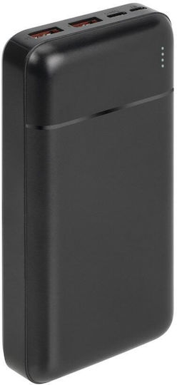 Rivacase VA2103 Power Bank 30000mAh with USB-A and USB-C Output Ports Power Delivery / Quick Charge Black