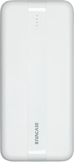 Rivacase Power Bank 10000mAh 10W Λευκό