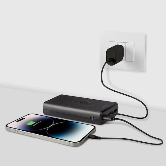 SBS Fast Power Bank 20000mAh με 2 Θύρες USB-A Μαύρο
