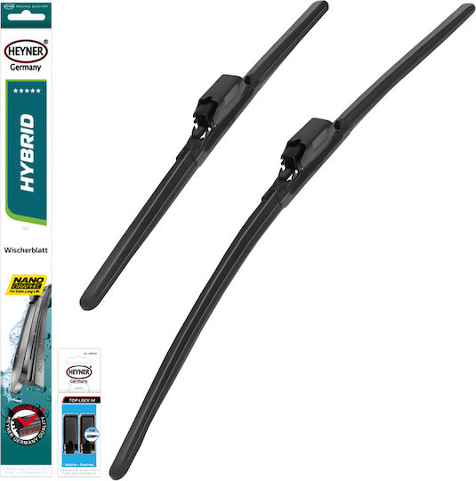Heyner Hybrid Σετ Μπροστινοί Υαλοκαθαριστήρες Αυτοκινήτου 600mm/480mm