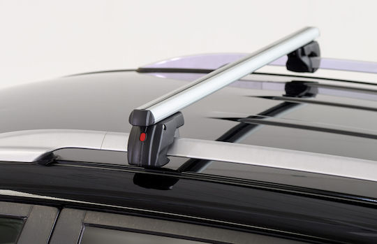 Menabo Aluminum Roof Bars Sherman XL Silver 135 Cm Silver Color Volvo V50 5 Doors 2004>2008 Raised Rails Parallel Bars Set 2 Pieces 9470/mb Mp.9470/mb-213