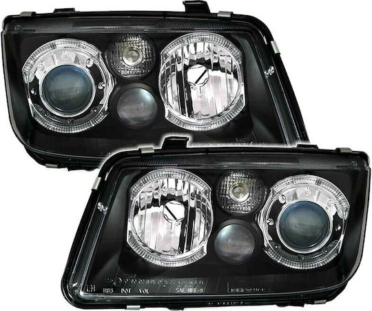 Depo Предни Фарове Ангелски Очи Volkswagen Bora 98-05 2 Бройки