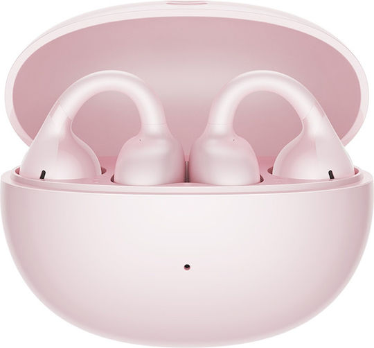 Baseus BC1 Open Ear Bluetooth Безжични Слушалки с Калъф за Зареждане Розови