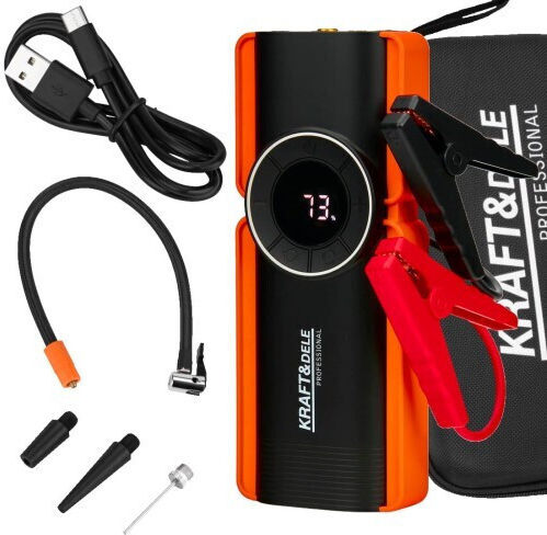 Kraft & Dele Starter Portabil Pentru Baterie Auto 10000mAh Cu Banca De Alimentare USB Obiectiv