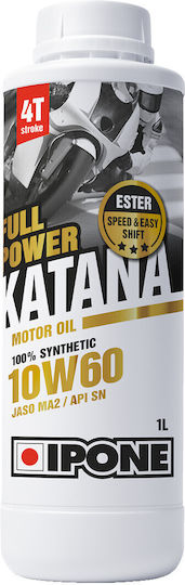 Ipone 10W-60 Synthetic Motorcycle Oil for Four-Stroke Engines 1lt